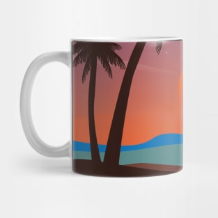 Evening Beach Hut Mug